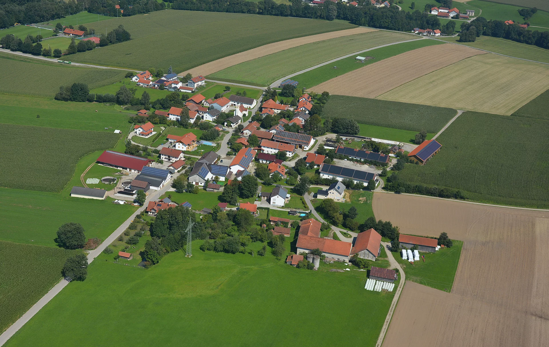 Ortsteil Reibersdorf aus der Luft
